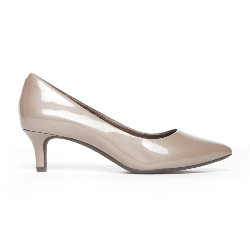 Rockport Women's Total Motion Kalila Pumps - Taupe Grey - USA (4179FCJWN)